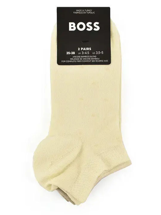 Boss Șosete Pentru Femei Albe 2Pack