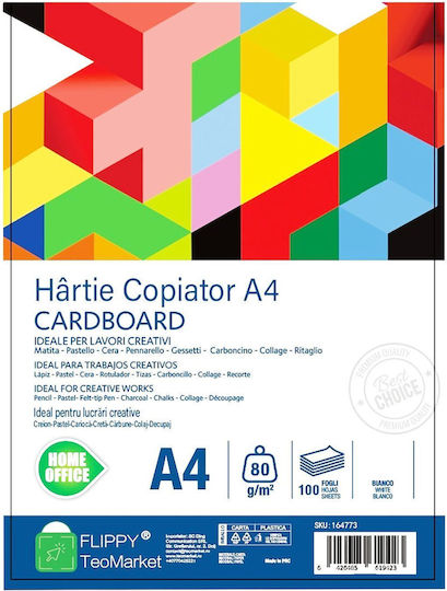 Mutual Trust Carton Hârtie Copiator A4 Flippy 80 Gsm 100 Foi Top 210 X 297 Mm Hârtie Multifuncțională Imprimare Copiere Proiecte Creative