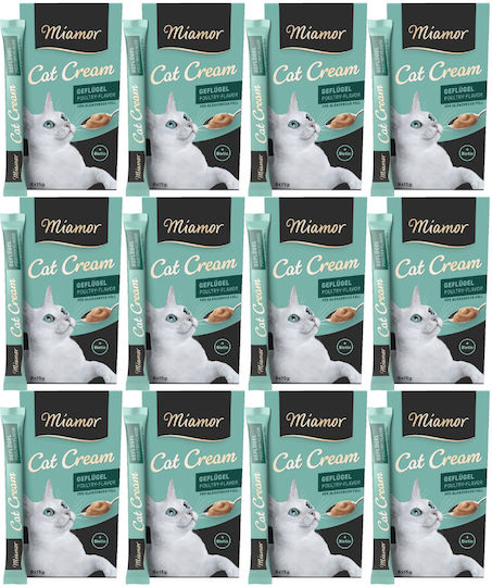 Nasses Katzenfutter mit Geflügel und Fleisch 72x15g