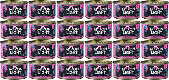 Moonlight Moonlight Nasses Katzenfutter Dose Mit Thunfisch Huhn Und Fisch Ohne Getreide 24x80g