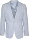 Men’s Suit Jacket with Regular Fit Light Blue