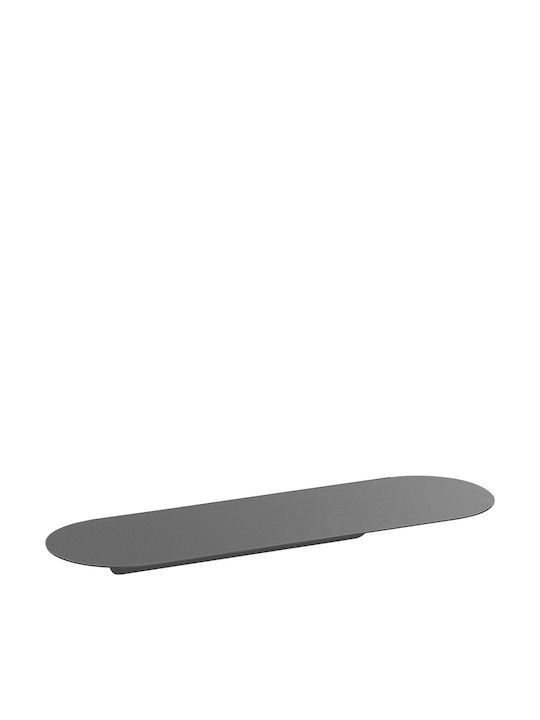 Sanco Wall Mounted Bathroom Shelf Metallic Gray