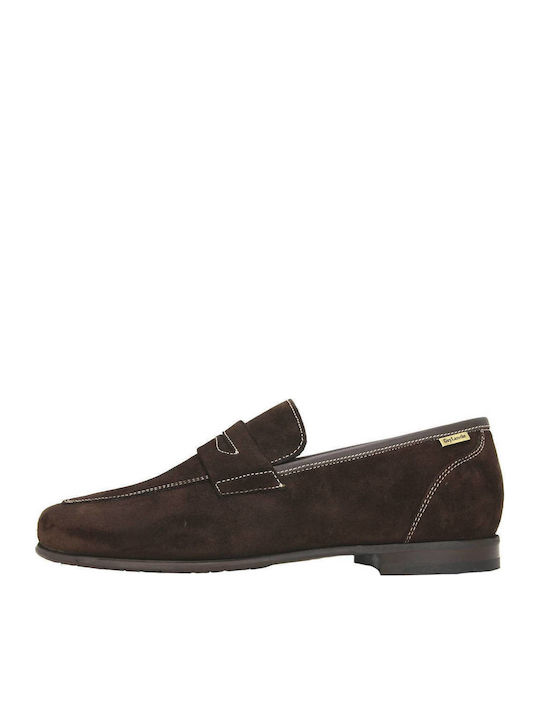 Suede Herren Mokassins in Braune Farbe