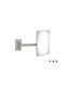 Sanco Sanco Rectangular Bathroom Mirror with Magnifying Metal Frame Length 104cm Grey
