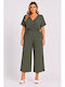 Women’s One-piece Jumpsuit Khaki SH-47280-26TS-Khaki