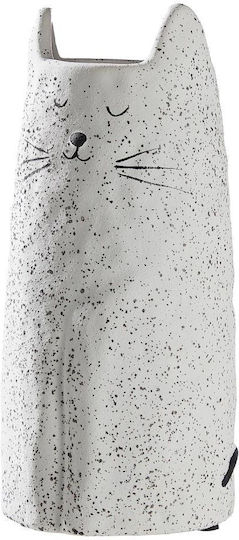 Butlers Керамична Ваза Gato Бяла 12x12xВ26см