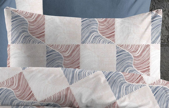 Dimcol Pillowcases with Envelope Cover Blue-Red 50x70cm 33311647073