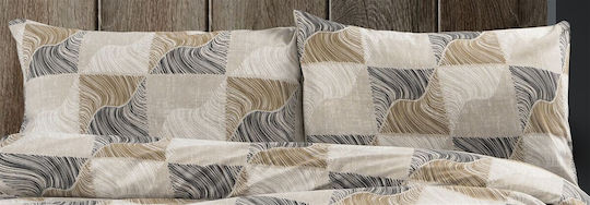 Dimcol Pillowcases with Envelope Cover Beige-Black 50x70cm 33311647072