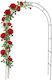 Adjustable Rose Arch Relaxdays Black 240x38x190 Cm