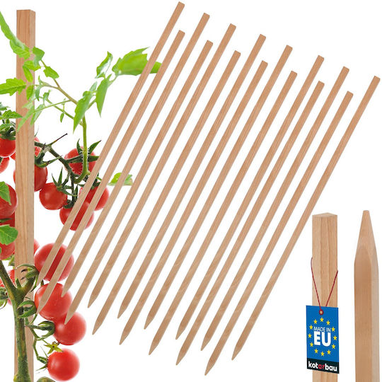 Kotarbau Wooden Stakes Tomatoes Vegetables Garden Support Trees Bushes 60 Cm Set 15 Pcs