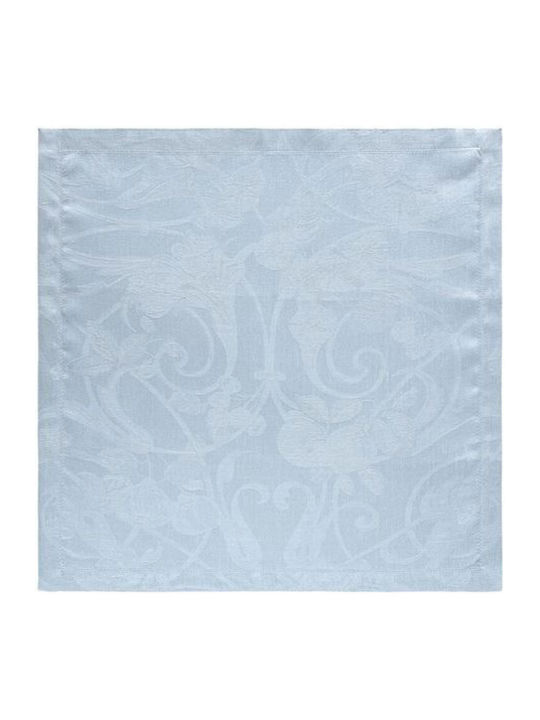 Le Jacquard Francais Linen Tablecloth Set 4 Pieces Pastel Blue 50x50cm