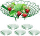 Relaxdays Set Suport Pentru Căpșuni Verde 10x30...