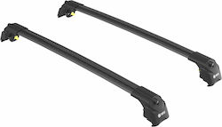 Μπάρες Οροφής Turtle Air2 Μαύρες Συμβατές Audi A5 Avant B10 Iii Closed Rails