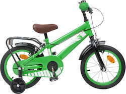 vidaXL 14" Kids' Bicycle BMX Green