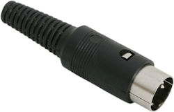 Set 5 Din Plugs Audio Video Cable Standard Connector