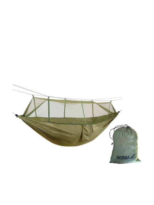 Dedra Αιώρα Διπλή Δικτυωτή Πράσινη 330x140εκ.