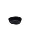 e-exoplismos 1700ml Round Serving Bowl Made of Black Melamine
