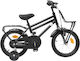 vidaXL Bicicletă Copii BMX Neagră 14"