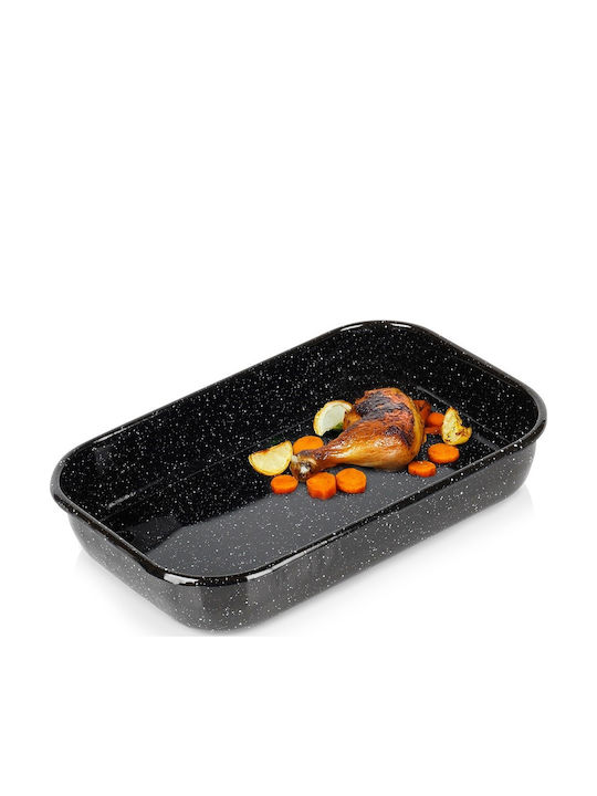 Orion Rectangular Baking Pan Stainless Steel with Enamel Coating 24.5x38cm