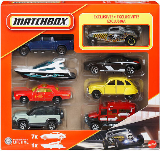 Mattel Matchbox 8 H Cars Set Police