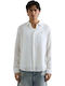 Long Sleeve Linen Shirt Natural White