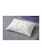 Dimcol Whimsical Mountainside 588 Baby Pillowcase Made of 100% Cotton White-Grey 45x35cm