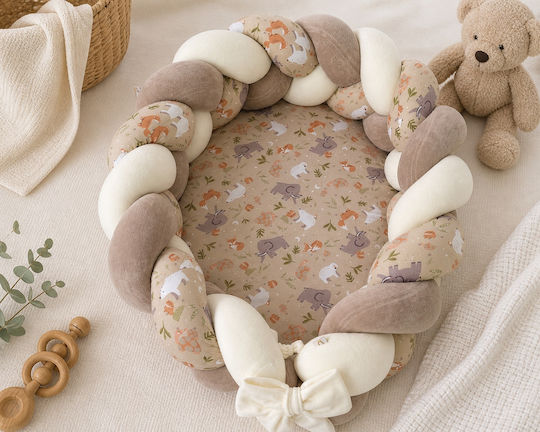 Catriss Baby-Kissen Nest Turtle Ecru 60x80cm