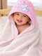 SteweHome Baby Hooded Towel Unicorn 100x100cm