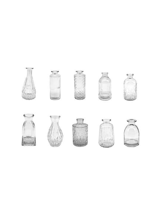Relaxdays Relaxdays Set Dekorative Glasvasen Tr...