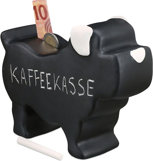 Ceramic Savings Bank Children Relaxdays Dog Design White Black 17x20x8.5 Cm Chalk Included Ceramic Savings Bank Children Relaxdays Dog Design White Black 17x20x8.5 Cm Chalk Included