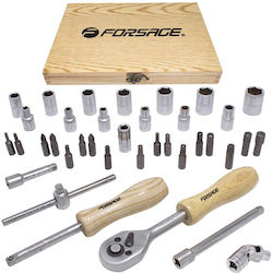 Forsage Ratschen- und Steckschlüssel-Set 1/4" 38 Stück Forsage Ratschen- und Steckschlüssel-Set 1/4" 38 Stück