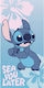 Stitch Kinder-Strandtuch Blau 70x140cm Schnell Trocknend
