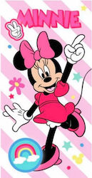 Minnie Παιδική Πετσέτα Θαλάσσης Ροζ 70x140cm Fast Dry