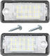 Audi A3 A4 A6 A8 Q7 LED Светлини За Регистрационната Табела Комплект 2 Бройки + 2x Винт