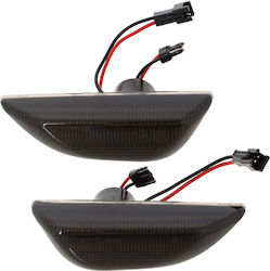 Opel Mokka 12-16 Mokka X 2016 Led Side Turn Signal Smoked Dynamic 2 Pcs Set