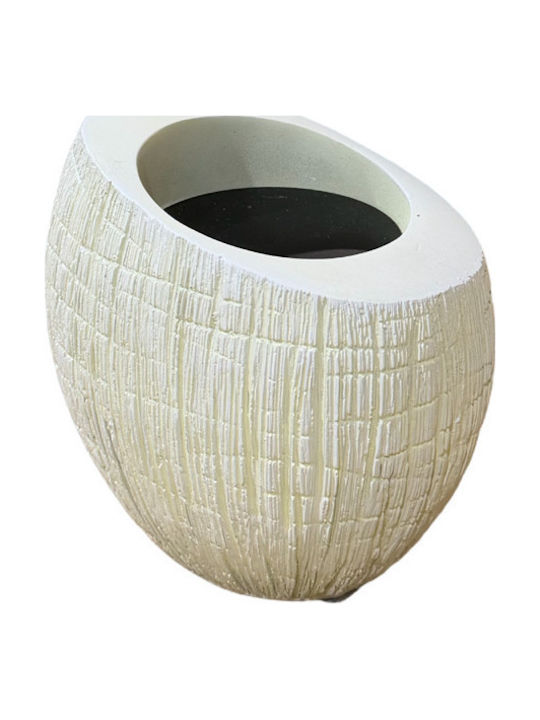 Espiel Base Candle Holder Suitable for Tealights Glass in Beige Colour 11x7x11cm