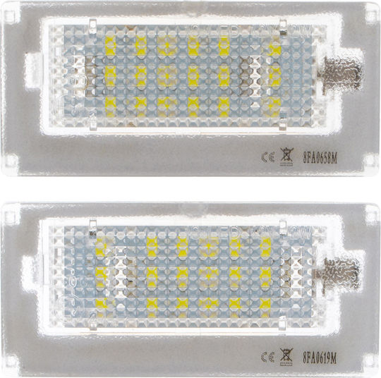 Mini Cooper R50 R52 R53 Led License Plate Lighting Lamps 2 Pcs Set