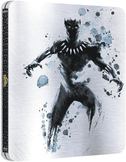 Black Panther Limited Edition Steelbook Ελληνικους Υποτιτλους 2d Blu-ray 3d + Blu-ray 2d