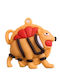 Silicone Keychain Flippy Brainrot Burbaloni Luliloli Figurine 3.5 Cm Orange