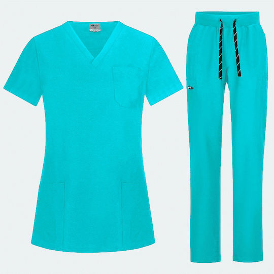 B-Well B-Well Weibliches Medizinisches Hose & Bluse Set Grün
