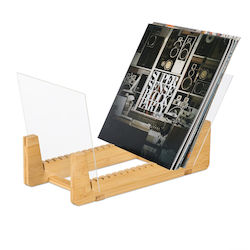 Relaxdays Vinyl Record Holder 50 Lps Light Brown Transparent 21x19x37.5 Cm