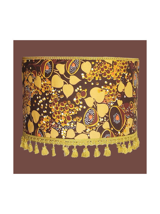 Oxygen Tribal Yellow Ceiling Pendant Light with E27 Socket 35x25cm