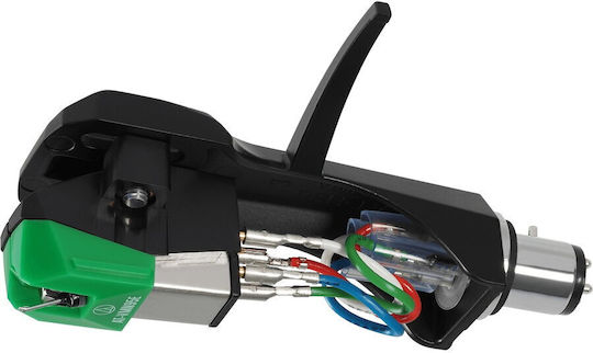 Cartuș Audio-technica At-vm95e/h Negru Verde Preasamblat Set At-vm95e + At-hs6bk