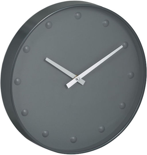 Relaxdays Wanduhr Grau Ø30cm