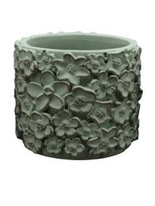 Interni Oggi Ceramic Plant Pot Green 12x12x10cm