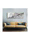 Islamische Gemälde Allah 60x180cm Arabische Kalligrafie Silber Marmor