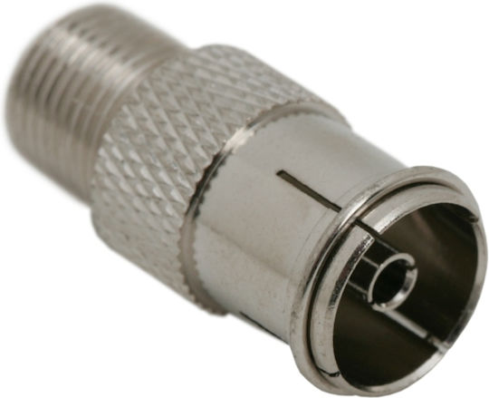 Set 10 Adaptoare Coaxial F Femelă Tv Femelă Convertor Antenă Metalic