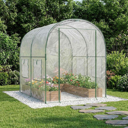 vidaXL Greenhouse House Type 1.6x2x1.92m