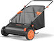 Vevor Manual Lawn Sweeper 76.2 Cm Leaves Grass Collection Bag 12 Cubic Feet Adjustable Brush Height Rubber Wheels Stscpqsqhs12jqdr0001v0