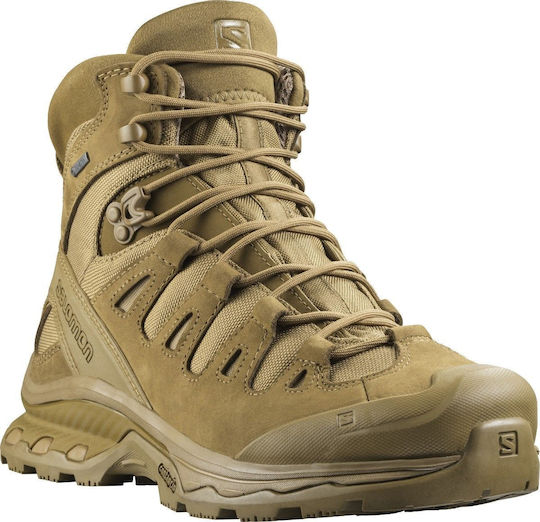 Salomon Cizme Militare Ghete Scurte 4d Forces 2 100% Impermeabile Cu Membrană Gore-Tex Din Mesh Maro